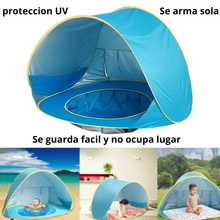 Cargar imagen en el visor de la galería, Piscina y Protección UV con Oasis Infantil 3 en 1