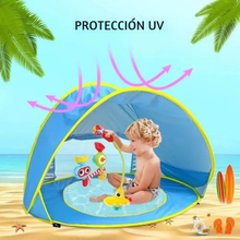 Cargar imagen en el visor de la galería, Piscina y Protección UV con Oasis Infantil 3 en 1