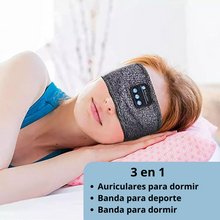 Cargar imagen en el visor de la galería, Vincha con auriculares Bluetooth para dormir o hacer ejercicio