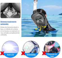 Cargar imagen en el visor de la galería, Máscara de Snorkel PRO™ | Respirá natural + Antiempañante