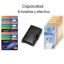 Cargar imagen en el visor de la galería, Billetera Antirrobo con Eyector de Tarjetas