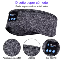 Cargar imagen en el visor de la galería, Vincha con auriculares Bluetooth para dormir o hacer ejercicio