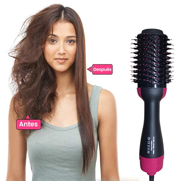 Secado Express Secado Pelo Corto Cepillo Secador Peina, Seca