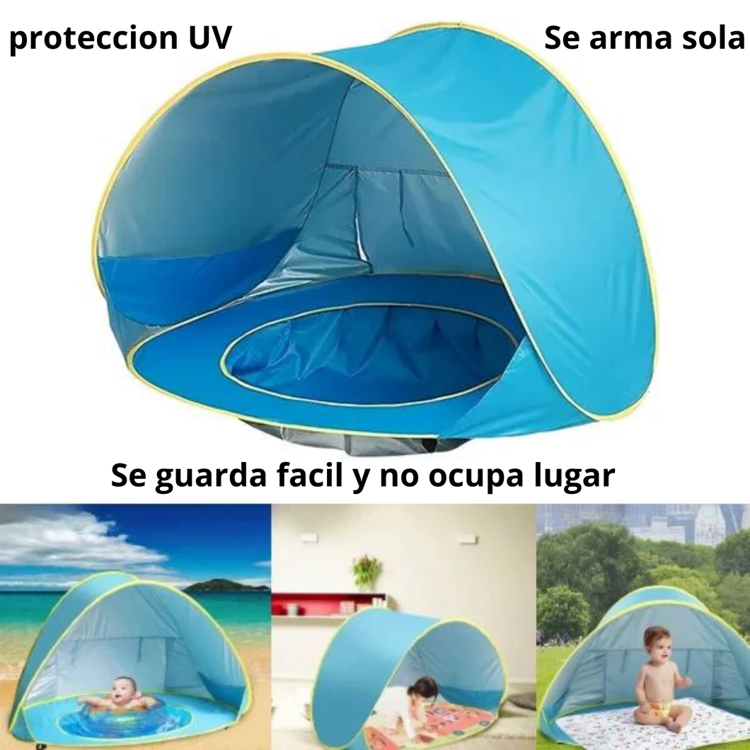 Piscina y Protección UV con Oasis Infantil 3 en 1