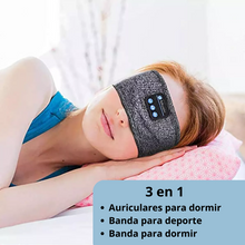 Cargar imagen en el visor de la galería, Vincha con auriculares Bluetooth para dormir o hacer ejercicio
