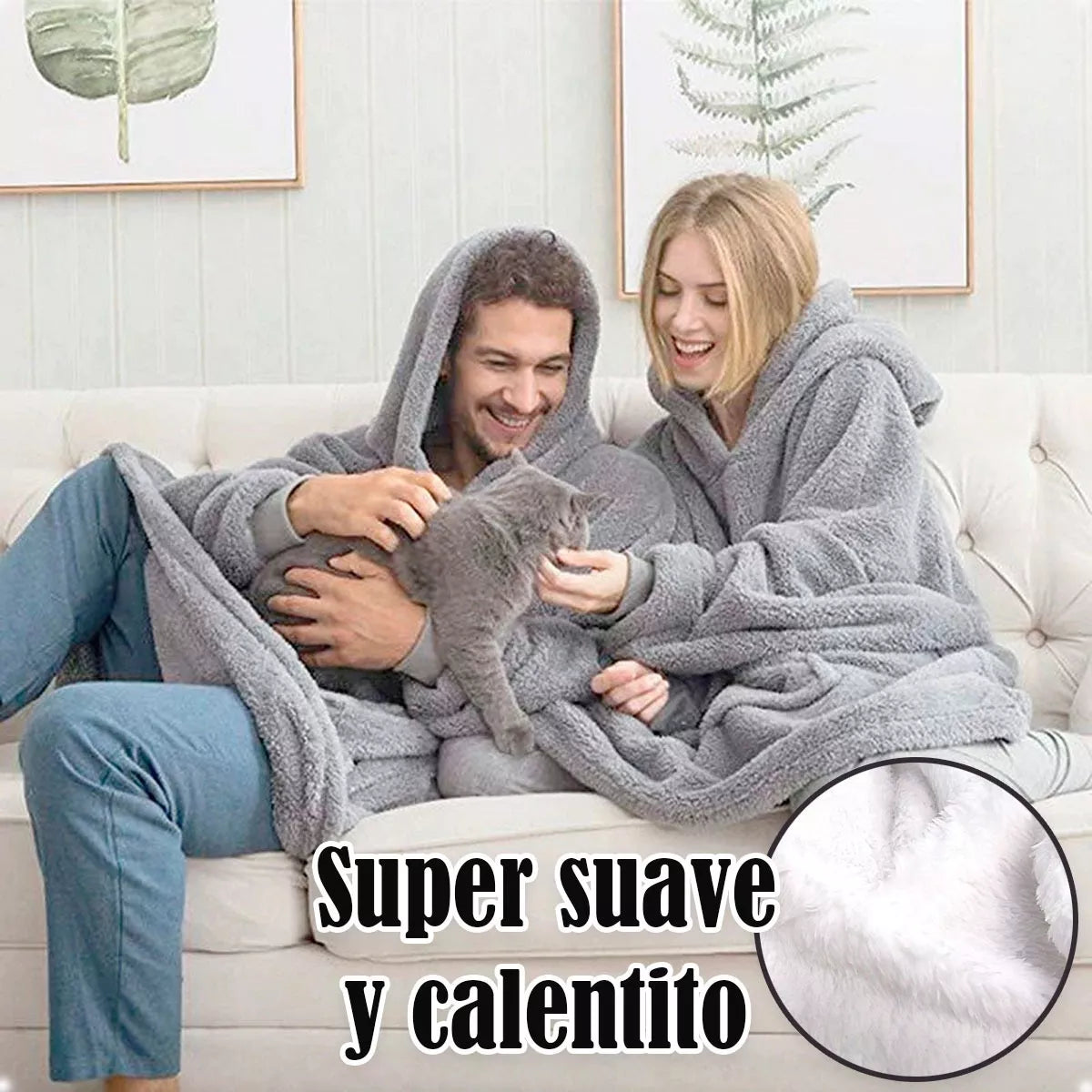 Hamaca Para Gatos De Doble Capa Con Ventana - Extragrande, Resistente, Incluye Manta Polar Y Juguete, Color Gris