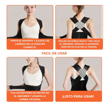 Cargar imagen en el visor de la galería, Corrector de Postura Ajustable – Chau Espalda Doblada, Hola Espalda Derecha
