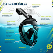 Cargar imagen en el visor de la galería, Máscara de Snorkel PRO™ | Respirá natural + Antiempañante
