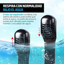 Cargar imagen en el visor de la galería, Máscara de Snorkel PRO™ | Respirá natural + Antiempañante
