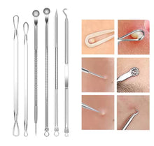 Cargar imagen en el visor de la galería, Set de 11 Herramientas para Puntos Negros y Limpieza Facial con Estuche
